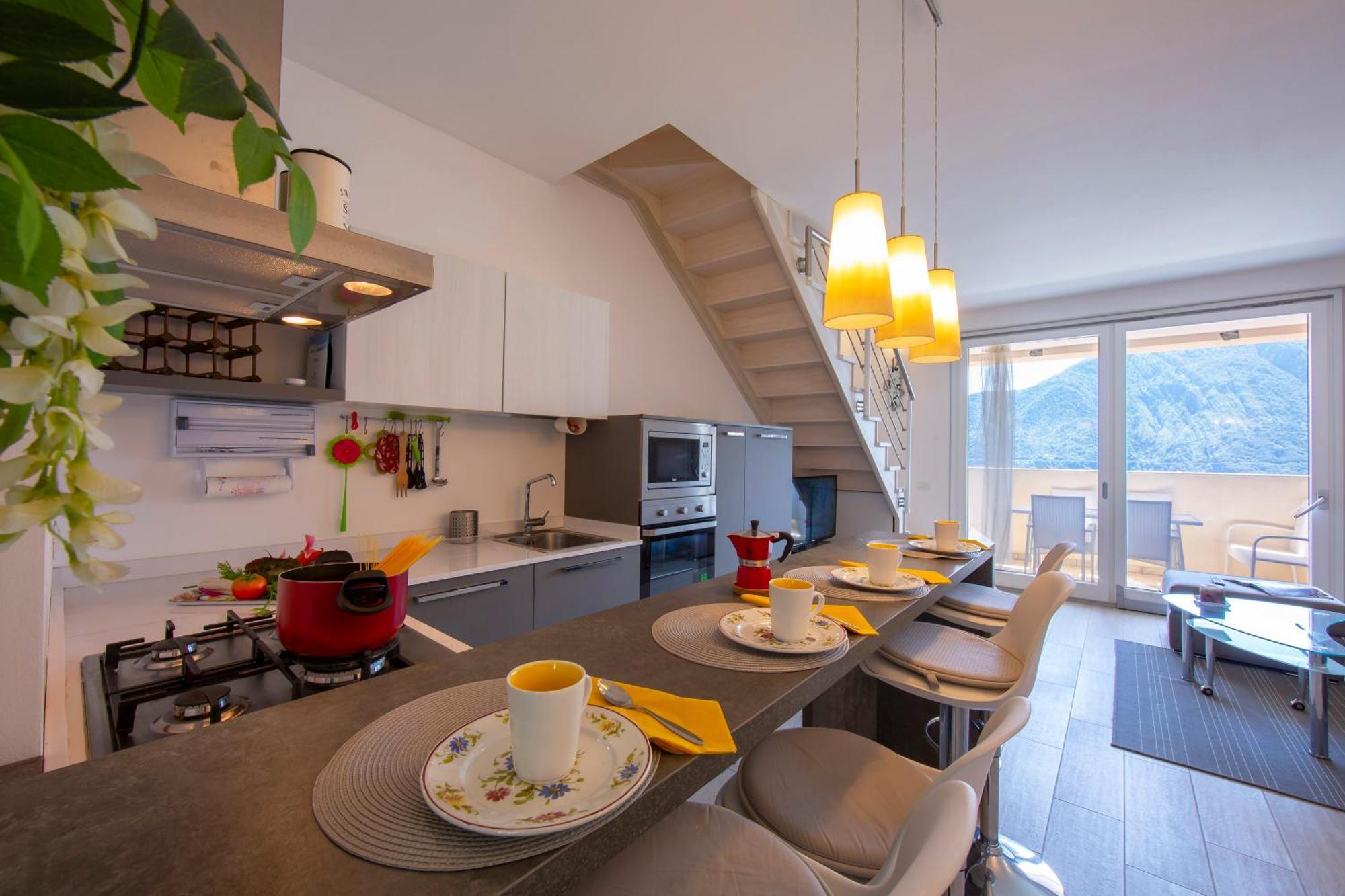Como Lake Modern Apartament Ulivi Lejlighed Mezzegra Eksteriør billede